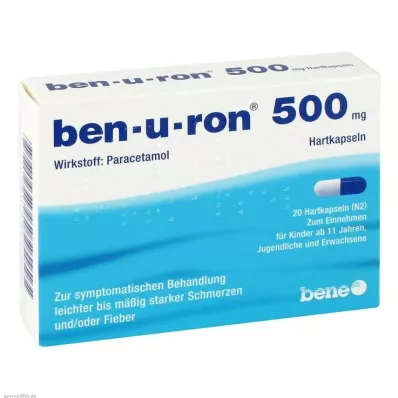 BEN-U-RON 500 mg kapslid, 20 tk BEN-U-RON 500 mg kapslid, 20 tk