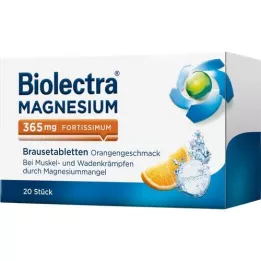 BIOLECTRA Magneesium 365 mg fortissimum Orange, 20 tk