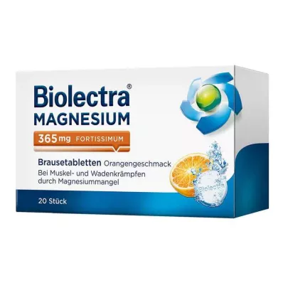 BIOLECTRA Magneesium 365 mg fortissimum Orange, 20 tk