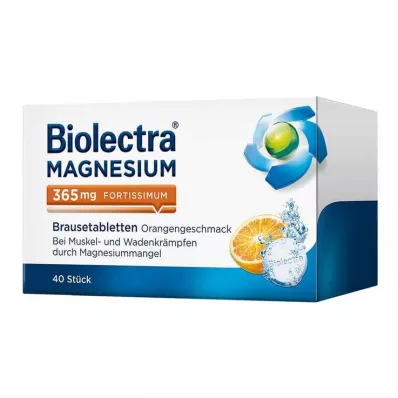 BIOLECTRA Magneesium 365 mg fortissimum Orange, 40 tk BIOLECTRA Magneesium 365 mg fortissimum Orange, 40 tk