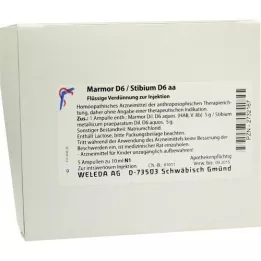 MARMOR D 6/Stibium D 6 aa ampullid, 5X10 ml