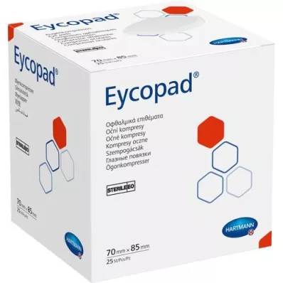 EYCOPAD Silmakompressid 70x85 mm steriilsed, 25 tk