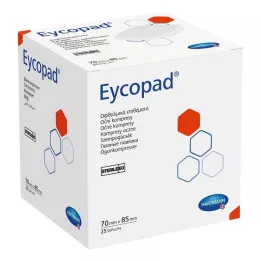 EYCOPAD Silmakompressid 70x85 mm steriilsed, 25 tk