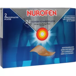 NUROFEN 24-tunnine valuplaaster 200 mg, 2 tk