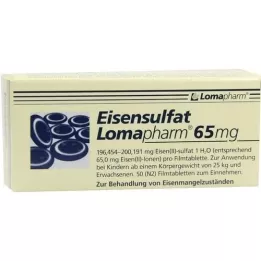 EISENSULFAT Lomapharm 65 mg kaetud tablett, 50 tk
