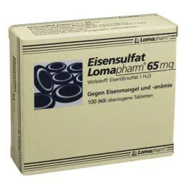 EISENSULFAT Lomapharm 65 mg kaetud tablett, 100 tk