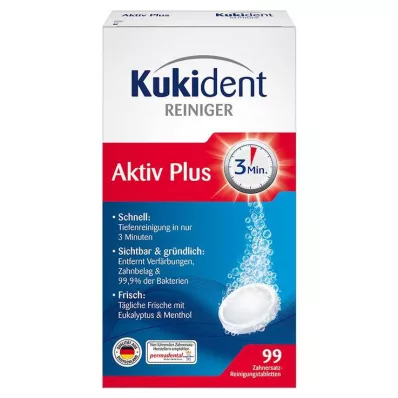 KUKIDENT Active Plus Tabs, 99 tk