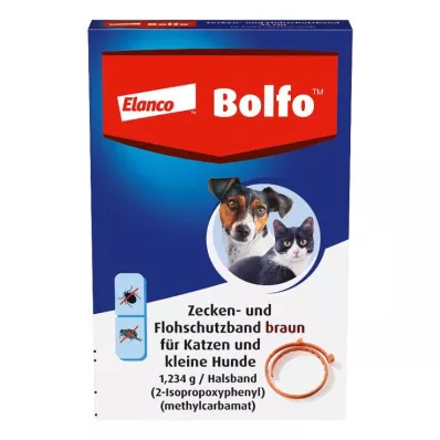 BOLFO Kirbukaitseriba pruun väikestele koertele/kassidele, 1 tk BOLFO Kirbukaitseriba pruun väikestele koertele/kassidele, 1 tk