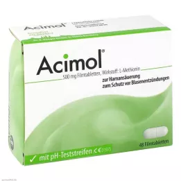 ACIMOL koos pH-testiribadega kilekattega tablettidega, 48 tk