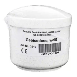 GEBISSDOSE koos sisendi ja kaanega valge, 1 tk