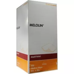 MELOLIN 10x10 cm haavasidemed steriilsed, 100 tk