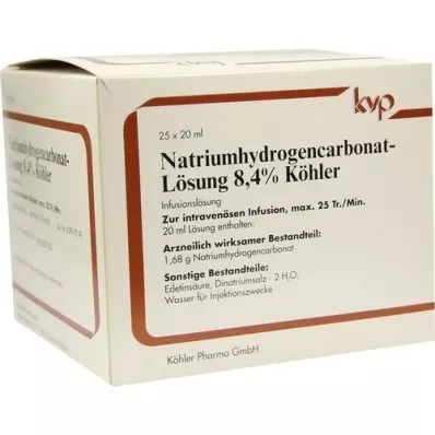 NATRIUMHYDROGENCARBONAT-Lahus 8,4% Köhler, 25X20 ml