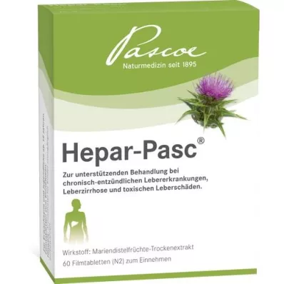 HEPAR PASC Õhukese polümeerikattega tabletid, 60 tk