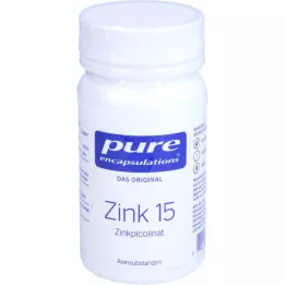 PURE ENCAPSULATIONS Zinc 15 Zinc Picolinate Capsules, 60 kapslit