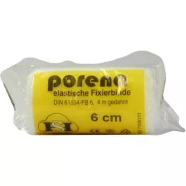PORENA Elastiline marliriidest side 6 cm valge koos tšelloga, 1 tk