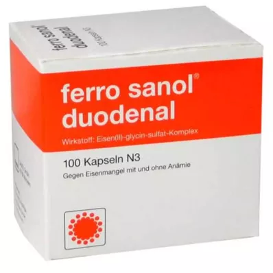 FERRO SANOL kaksteistsõrmiksoole kõvakapslid.m.msr.overz.pell., 100 tk