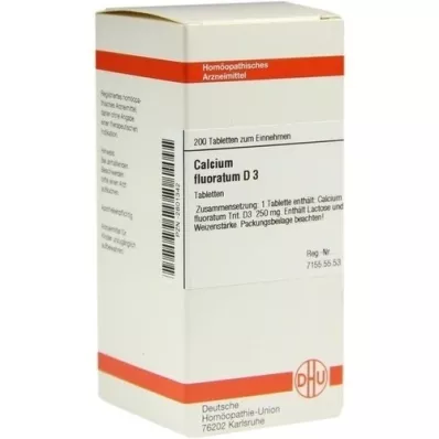 CALCIUM FLUORATUM D 3 tabletti, 200 tk