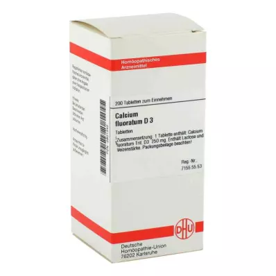 CALCIUM FLUORATUM D 3 tabletti, 200 tk