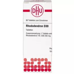 RHODODENDRON D 30 tabletti, 80 tk