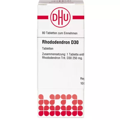 RHODODENDRON D 30 tabletti, 80 tk