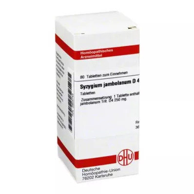 SYZYGIUM JAMBOLANUM D 4 tabletti, 80 tk