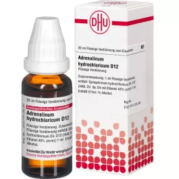 ADRENALINUM HYDROCHLORICUM D 12 Lahjendus, 20 ml