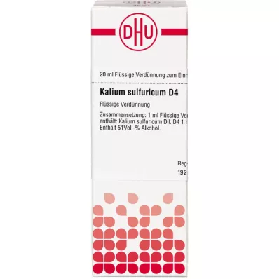 KALIUM SULFURICUM D 4 lahjendus, 20 ml