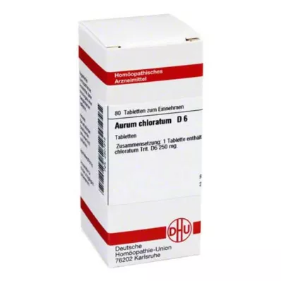AURUM CHLORATUM D 6 tabletti, 80 tk