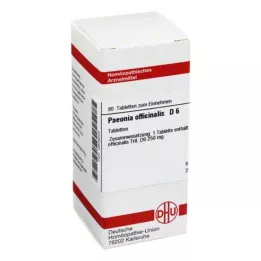 PAEONIA OFFICINALIS D 6 tabletti, 80 tk