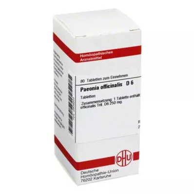 PAEONIA OFFICINALIS D 6 tabletti, 80 tk