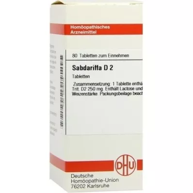 SABDARIFFA D 2 tabletti, 80 tk