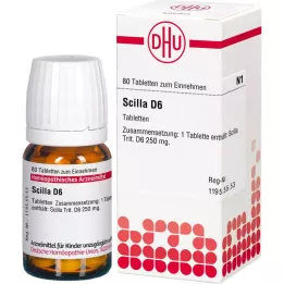 SCILLA D 6 tabletti, 80 tk