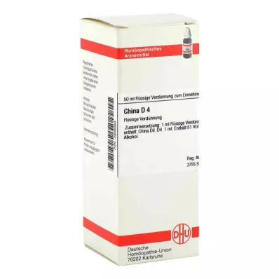 CHINA D 4 lahjendus, 50 ml CHINA D 4 lahjendus, 50 ml