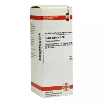 HEPAR SULFURIS D 30 Lahjendus, 50 ml