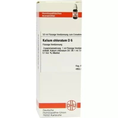 KALIUM CHLORATUM D 6 Lahjendus, 50 ml