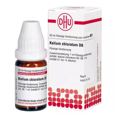 KALIUM CHLORATUM D 6 Lahjendus, 50 ml KALIUM CHLORATUM D 6 Lahjendus, 50 ml