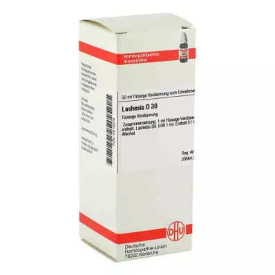 LACHESIS D 30 Lahjendus, 50 ml