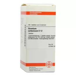 STRONTIUM CARBONICUM D 12 tabletti, 200 tk