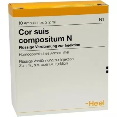 COR SUIS Compositum N ampullid, 10 tk