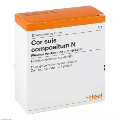 COR SUIS Compositum N ampullid, 10 tk COR SUIS Compositum N ampullid, 10 tk