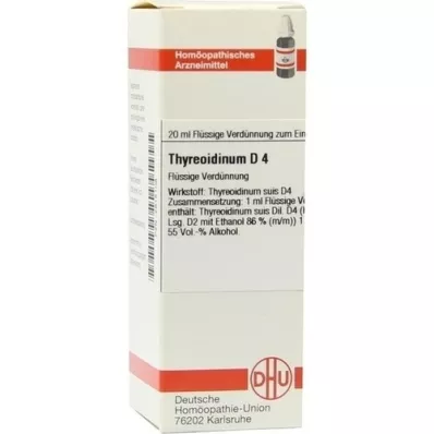 THYREOIDINUM D 4 lahjendus, 20 ml