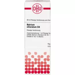 NATRIUM CHLORATUM D 4 lahjendus, 20 ml