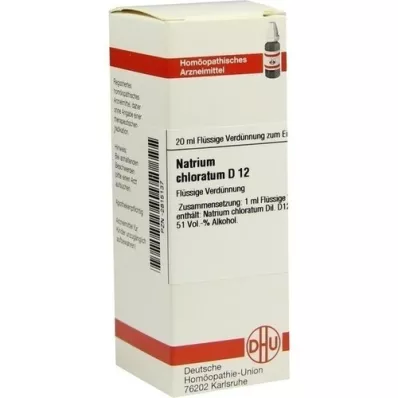 NATRIUM CHLORATUM D 12 Lahjendus, 20 ml