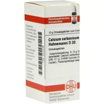 CALCIUM CARBONICUM Hahnemanni D 30 kapslit, 10 g