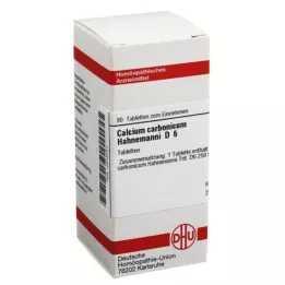 CALCIUM CARBONICUM Hahnemanni D 6 tabletti, 80 tk