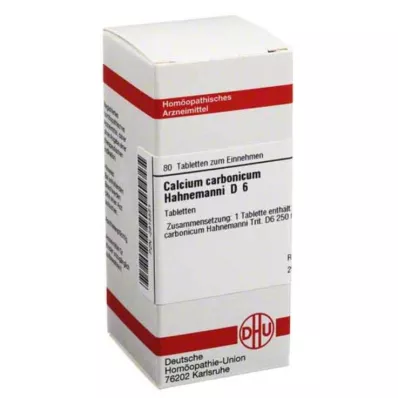 CALCIUM CARBONICUM Hahnemanni D 6 tabletti, 80 tk CALCIUM CARBONICUM Hahnemanni D 6 tabletti, 80 tk