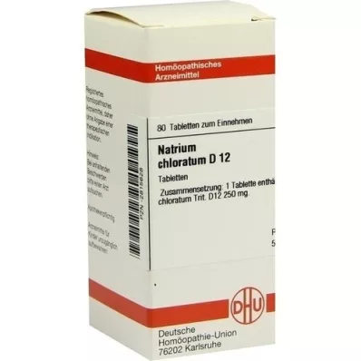 NATRIUM CHLORATUM D 12 tabletti, 80 tk