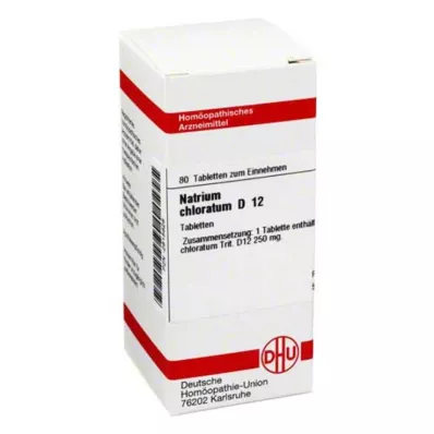 NATRIUM CHLORATUM D 12 tabletti, 80 tk