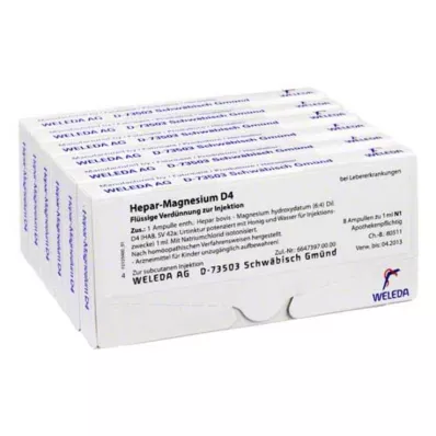 HEPAR MAGNESIUM D 4 ampulli, 48X1 ml