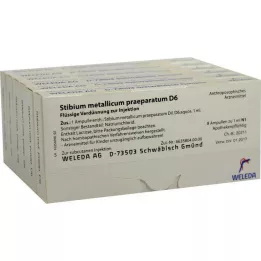 STIBIUM METALLICUM PRAEPARATUM D 6 ampulli, 48X1 ml